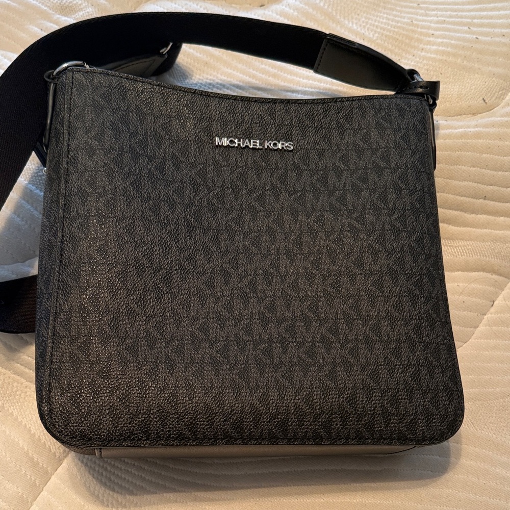 Michael Kors Black MK Crossbody Shoulder Bag